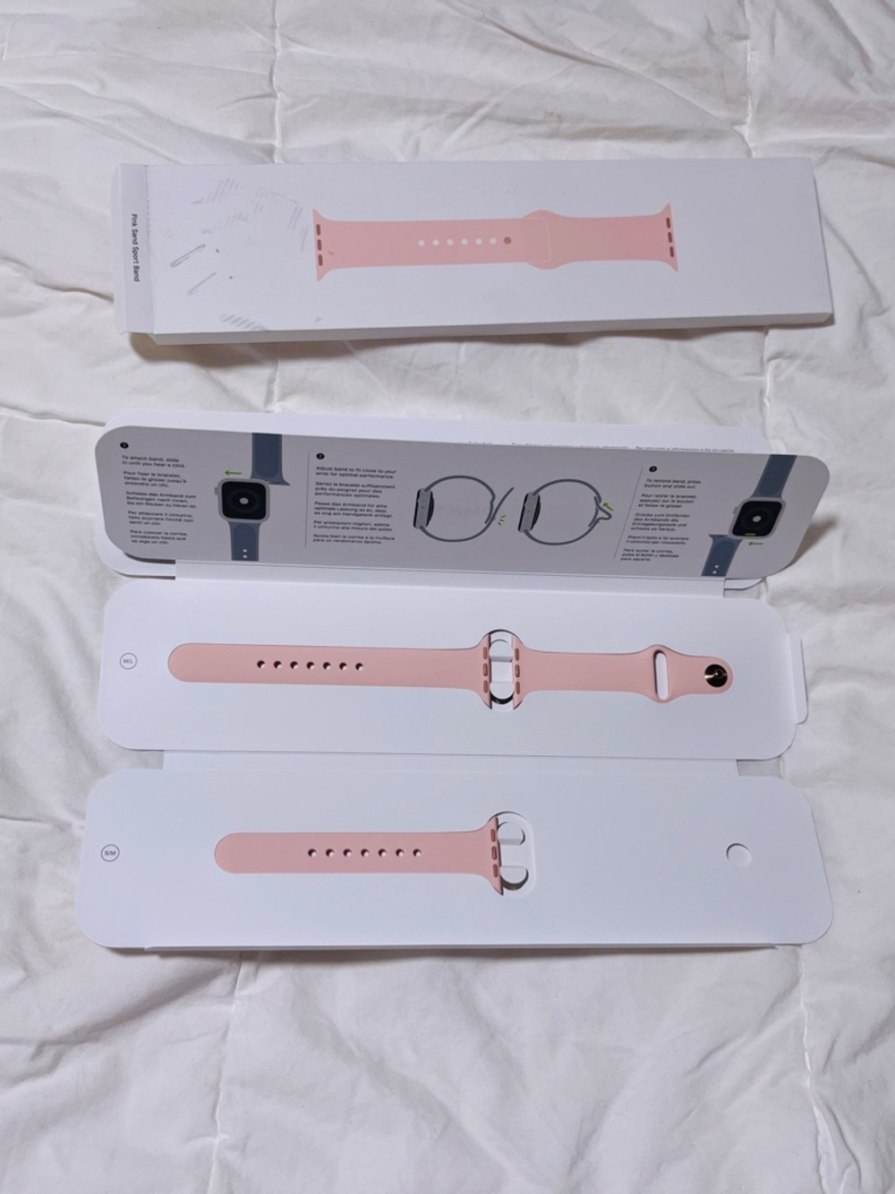 Apple Pink Sand Sport Band Silicone for Apple Watch Series 4 - Blush Pink